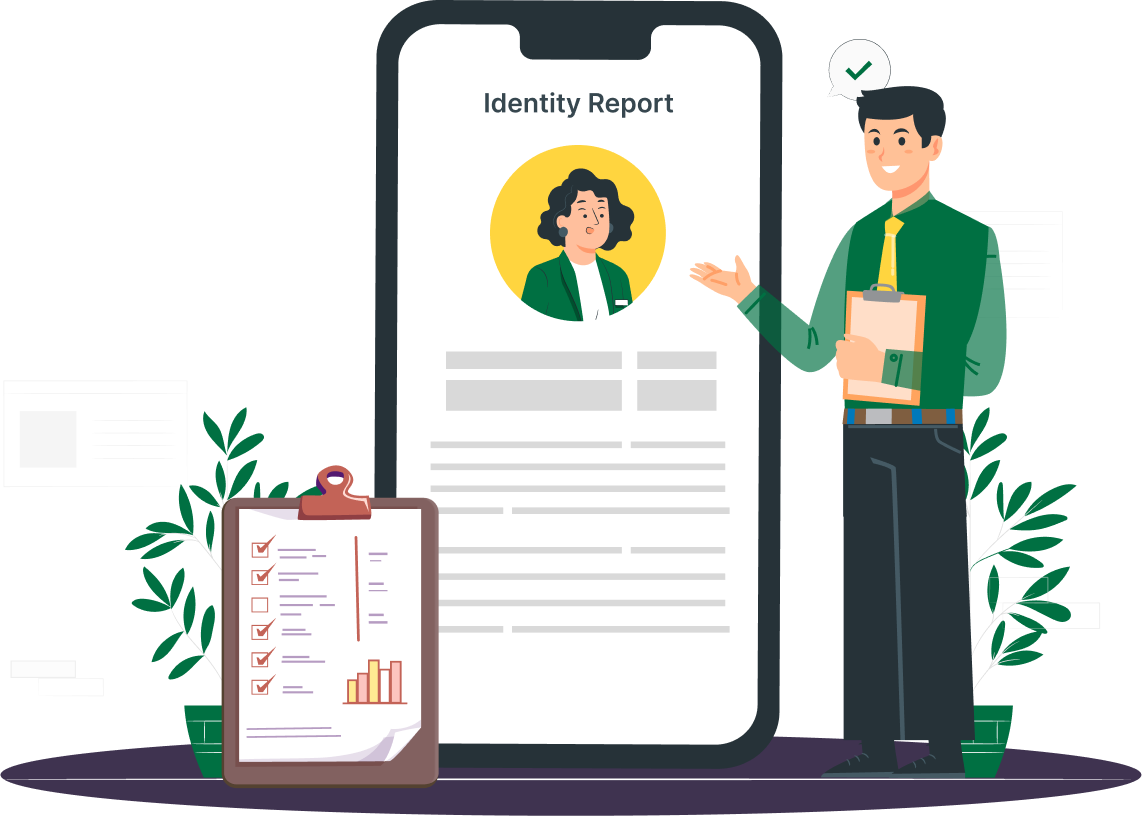 Rent tracker template illustration