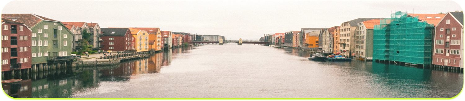 Panoramic view of Trondheim, Norway