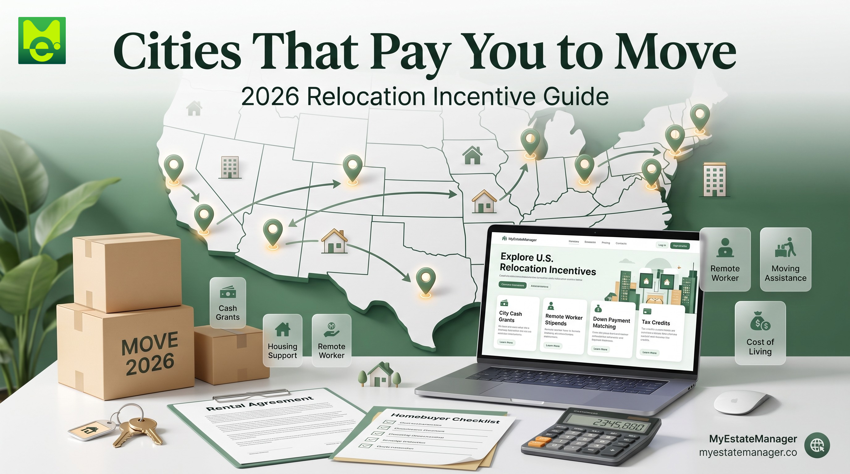 10 U.S. Cities and Towns That May Pay You to Move There in 2026